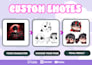draw cute chibi twitch emotes for vtuber and discord